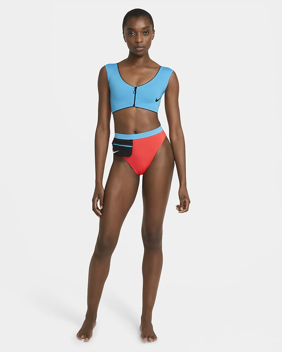 Nike color block swimsuit shop